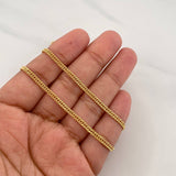 Cadena Cubana Tibetana 5.5g / 24 in / 2.71mm Oro Amarillo 18K