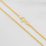 Cadena Lazo 0.9g / 18 in / 1.26mm Oro Amarillo 18K