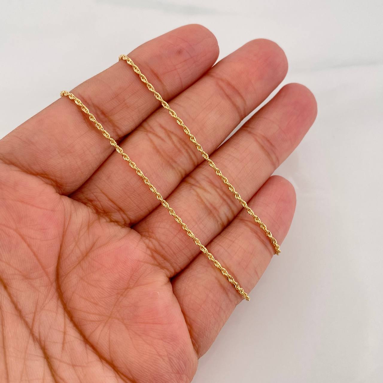 Cadena Lazo 0.85g / 18 in / 1.27mm Oro Amarillo 18K