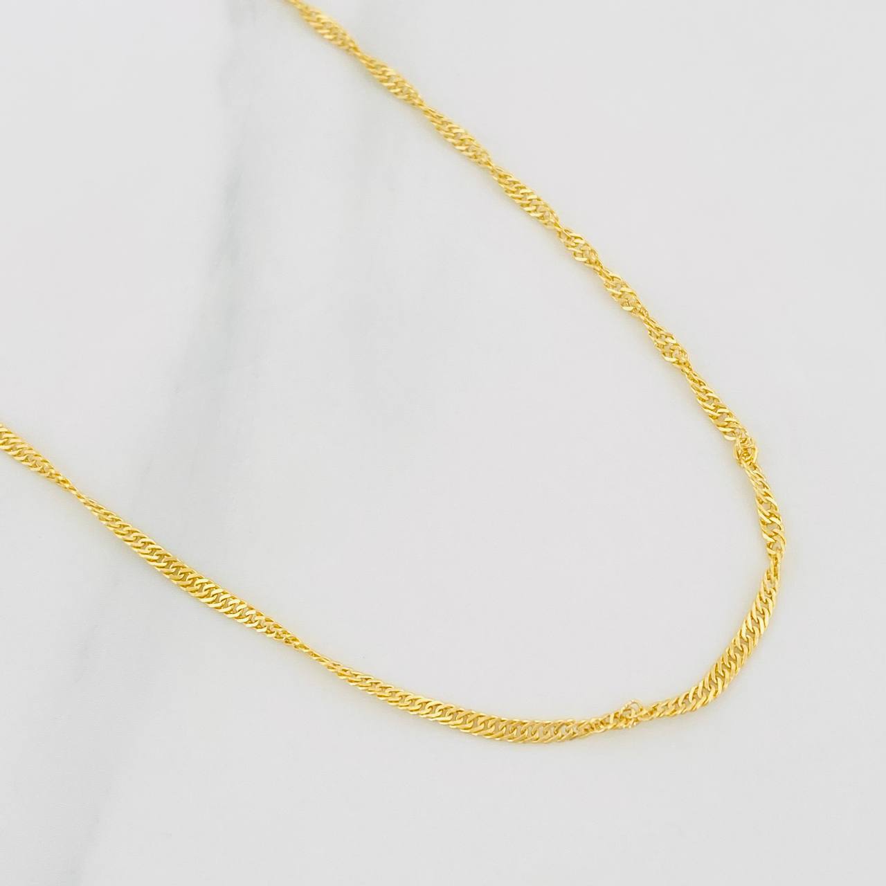 Cadena Singapur 1.65g / 20 in / 1.74mm Oro Amarillo 18K