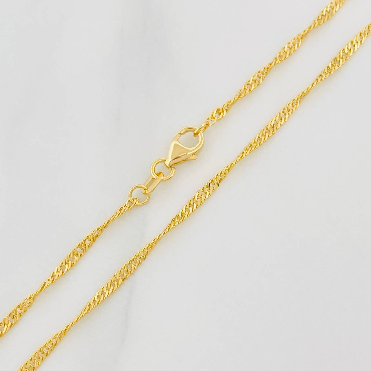 Cadena Singapur 1.65g / 20 in / 1.74mm Oro Amarillo 18K