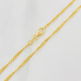 Cadena Singapur 1.65g / 20 in / 1.74mm Oro Amarillo 18K