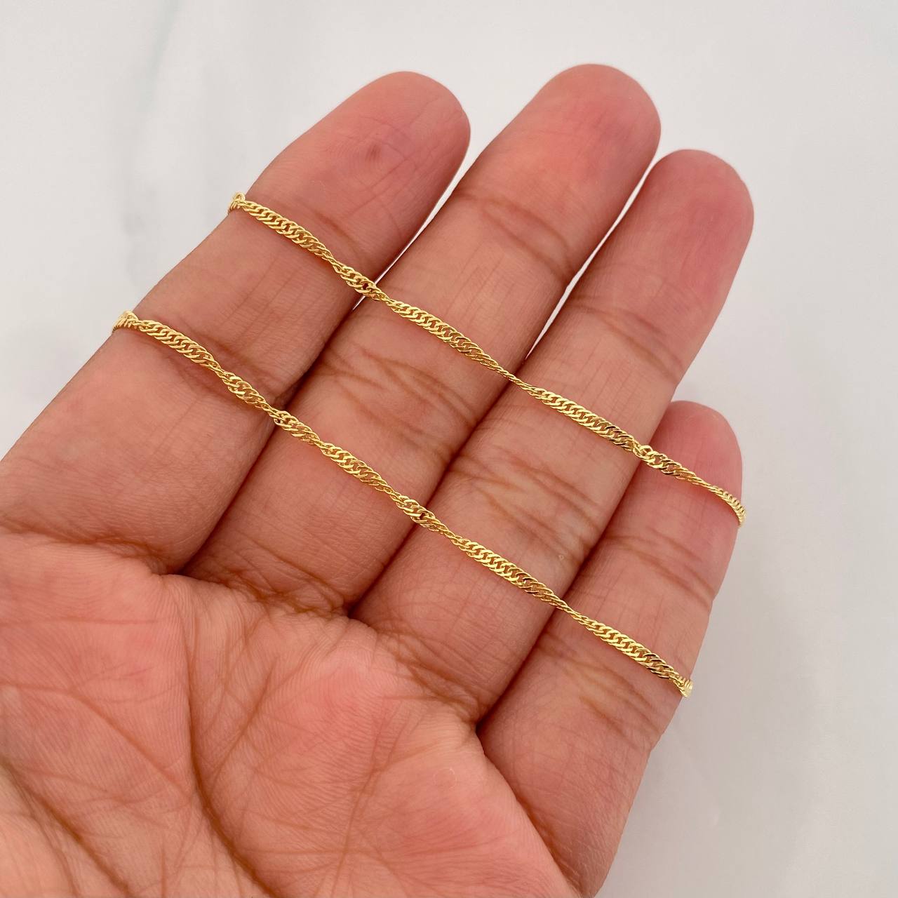 Cadena Singapur 1.65g / 20 in / 1.74mm Oro Amarillo 18K