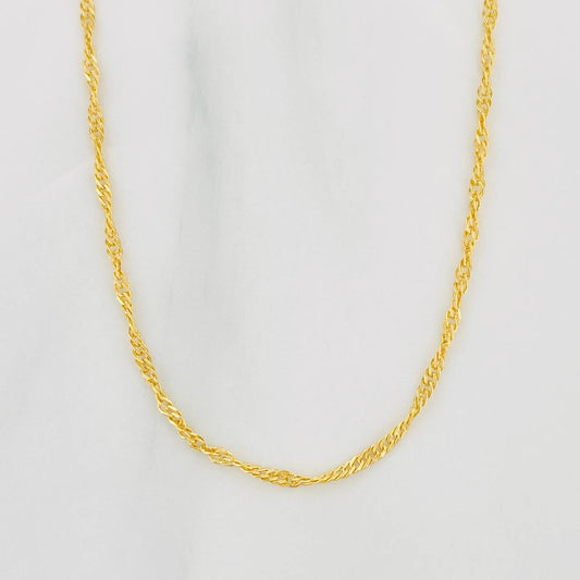 Singapore Chain 1.65g / 20 in / 1.74mm Yellow Gold 18K