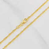 Cadena Singapur 1.55g / 20 in / 1.53mm Oro Amarillo 18K