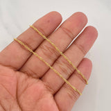 Cadena Singapur 1.55g / 20 in / 1.53mm Oro Amarillo 18K
