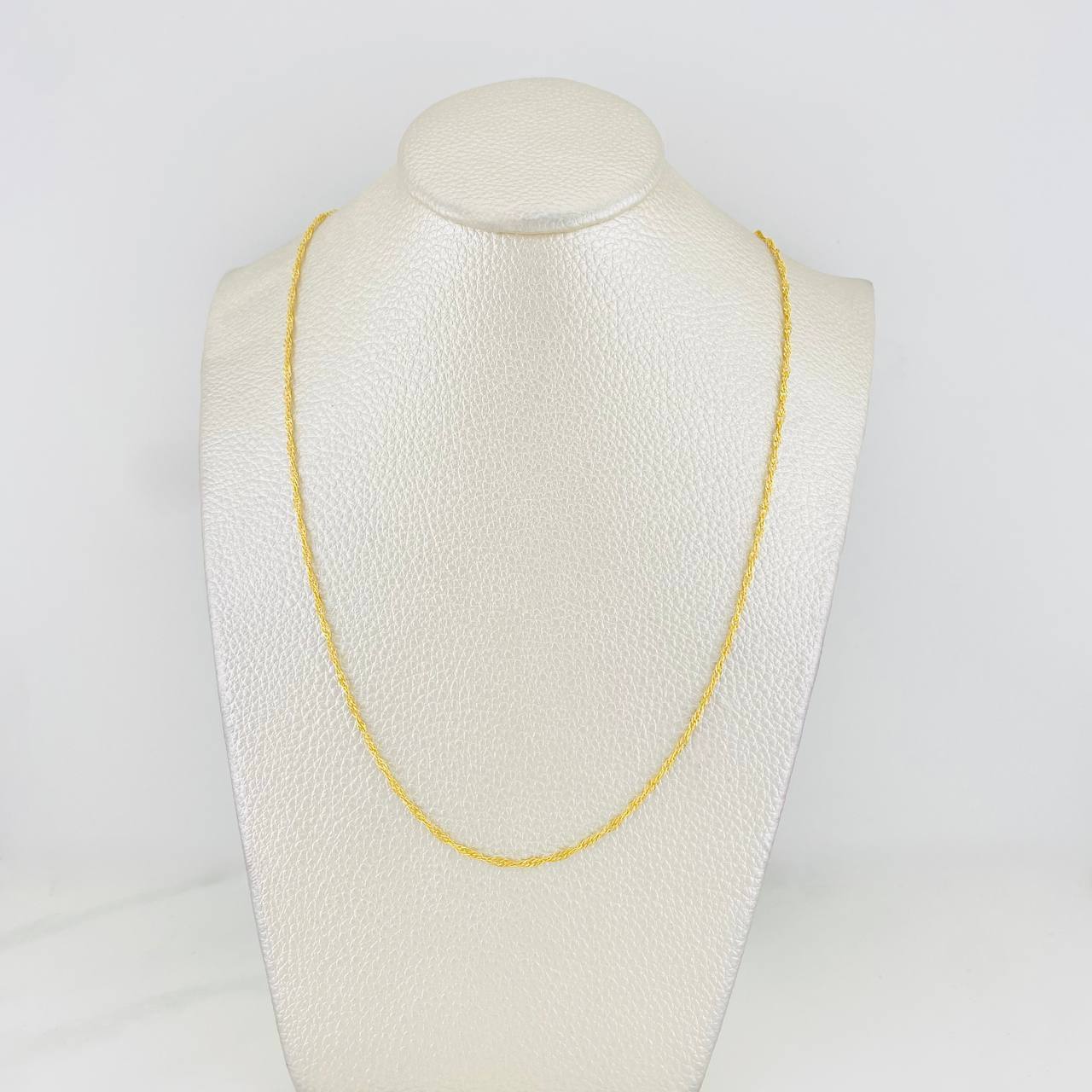 Cadena Singapur 1.25g / 24 in / 1.37mm Oro Amarillo 18K