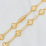 Halo Clover Diamond Cut Chain 28.2g / 20 in / 9.36mm 18K Yellow Gold