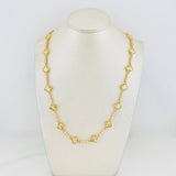 Halo Clover Diamond Cut Chain 28.2g / 20 in / 9.36mm 18K Yellow Gold