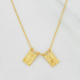 Cadena Aro Seguido Escapulario 3.85g / 18 in / 1.3mm Oro Amarillo 18K