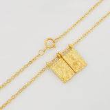 Cadena Aro Seguido Escapulario 3.85g / 18 in / 1.3mm Oro Amarillo 18K