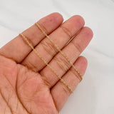 Cadena Aro Seguido Escapulario 3.85g / 18 in / 1.3mm Oro Amarillo 18K