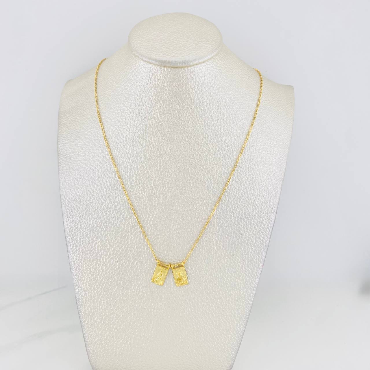 Cadena Aro Seguido Escapulario 3.85g / 18 in / 1.3mm Oro Amarillo 18K