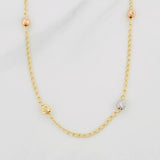 Cadena Espiga 3.15g / 16 in / 1.6mm Tres Oros 18K