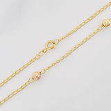Cadena Espiga 3.15g / 16 in / 1.6mm Tres Oros 18K