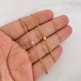 Cadena Espiga 3.15g / 16 in / 1.6mm Tres Oros 18K
