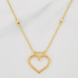 Cadena Aro Seguido Corazon 4.1g / 18 in / 1.32mm Tres Oros 18K