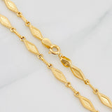 Cadena Rustica Rombos 8.2g / 18 in / 4.16mm Oro Amarillo 18K