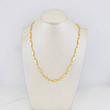 Cadena Rustica Rombos 8.2g / 18 in / 4.16mm Oro Amarillo 18K