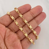 Cadena Rustica Corona 11.15g / 24 in / 4.47mm Oro Amarillo 18K