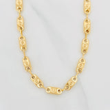 Cadena Rustica Tornillo 14.4g / 24 in / 5.04mm Oro Amarillo 18K