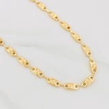 Cadena Rustica Tornillo 14.4g / 24 in / 5.04mm Oro Amarillo 18K