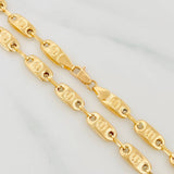 Cadena Rustica Tornillo 14.4g / 24 in / 5.04mm Oro Amarillo 18K