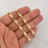 Cadena Rustica Tornillo 14.4g / 24 in / 5.04mm Oro Amarillo 18K