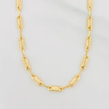 Cadena Rustica Cilindro 7.5g / 20 in / 3.17mm Oro Amarillo 18K
