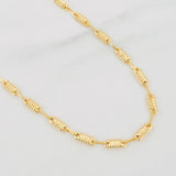 Cadena Rustica Cilindro 7.5g / 20 in / 3.17mm Oro Amarillo 18K