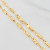 Cadena Rustica Cilindro 7.5g / 20 in / 3.17mm Oro Amarillo 18K