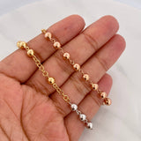 Rosario Virgen Milagrosa 24g / 24 in / 5mm Tres Oros 18K