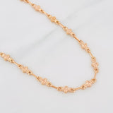 Cadena Rustica Trebol 8.4g / 18 in / 5.19mm Oro Rosa 18K
