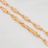 Cadena Rustica Trebol 8.4g / 18 in / 5.19mm Oro Rosa 18K