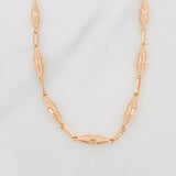 Rustic Dubai Chain 6.9g / 18 in / 3.15mm Rose Gold 18K