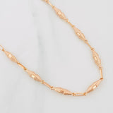 Rustic Dubai Chain 6.9g / 18 in / 3.15mm Rose Gold 18K