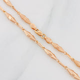 Rustic Dubai Chain 6.9g / 18 in / 3.15mm Rose Gold 18K