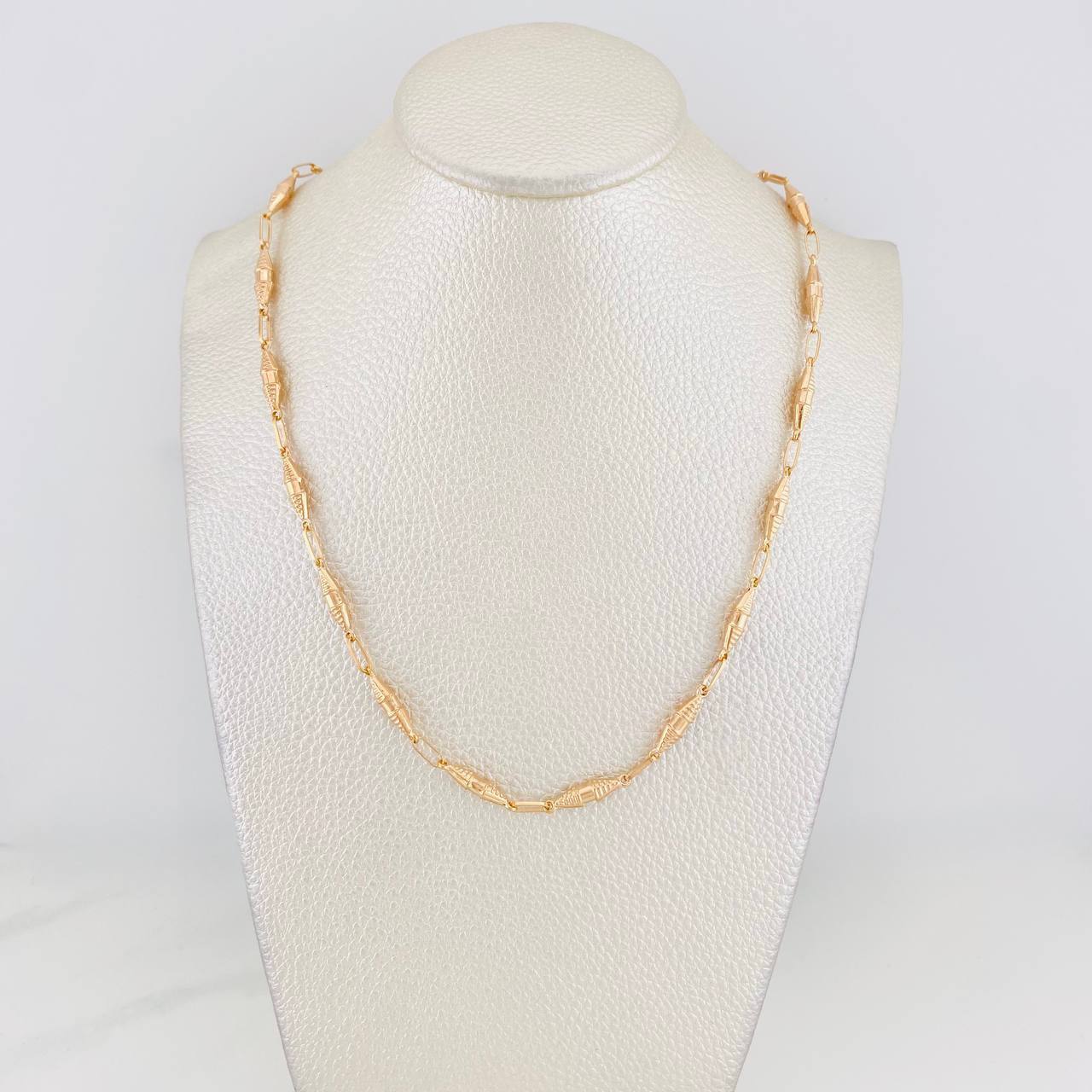 Rustic Dubai Chain 6.9g / 18 in / 3.15mm Rose Gold 18K