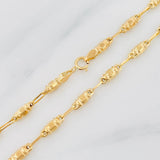 Cadena Rustica Barril 8.55g / 24 in / 3.33mm Oro Amarillo 18K