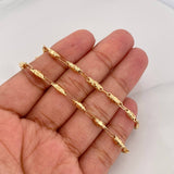 Cadena Rustica Barril 8.55g / 24 in / 3.33mm Oro Amarillo 18K