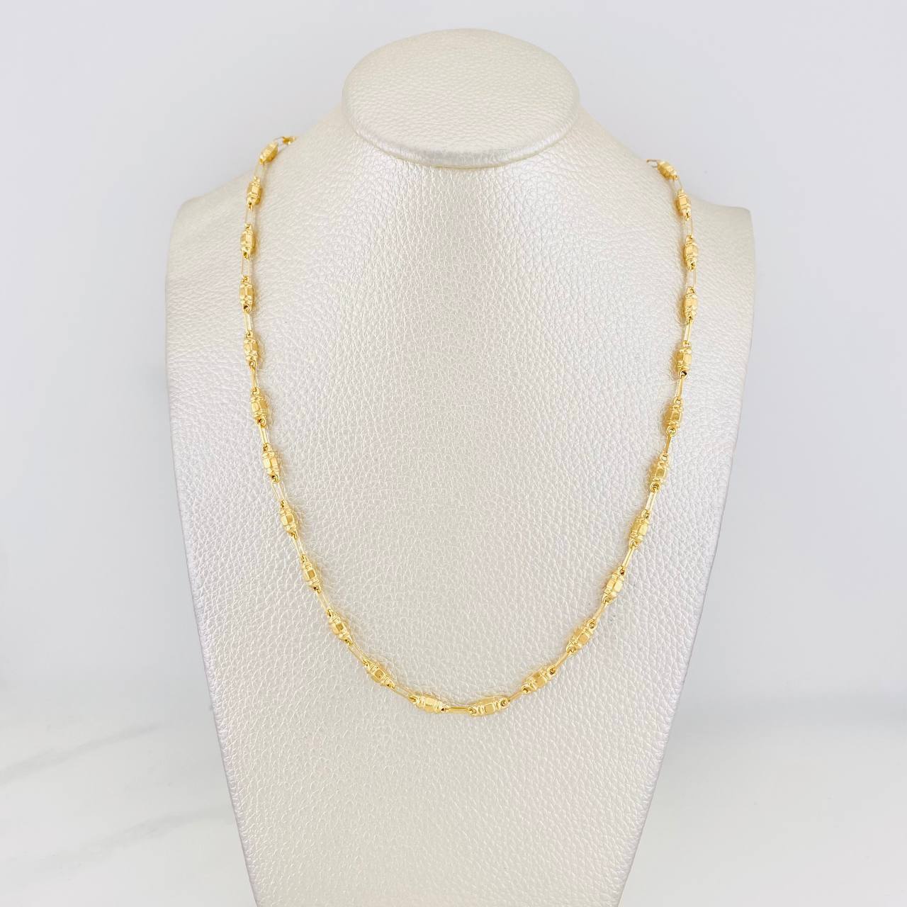 Cadena Rustica Barril 8.55g / 24 in / 3.33mm Oro Amarillo 18K