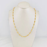 Rustic Barrel Chain 8.15g / 24 in / 3.36mm Yellow Gold 18K
