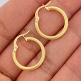 Tefi Hoop Earrings 1.4gr / 3/4 in / 18K Gold