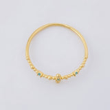 Anillo Cruz de Esferas 0.7g / T6 Oro Amarillo 18K