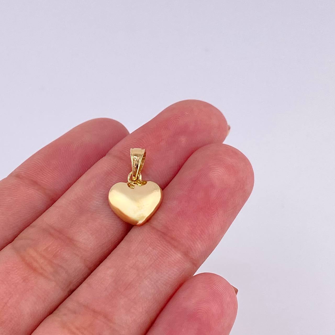 Pendant Heart 0.85g / 3/4 in Yellow Gold 18K