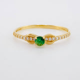Anillo Solitario Moño 1.1g / T7 1/4 Oro Amarillo 18K