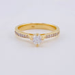Solitaire Ring Four Claws 2.35g / T5 1/2 Yellow Gold 18K