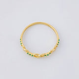 Interspersed Links Ring 1g / T7 1/4 Yellow Gold 18K