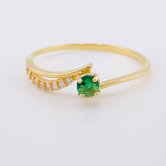 Ring Pave Band 0.95g / T5 1/2 Yellow Gold 18K
