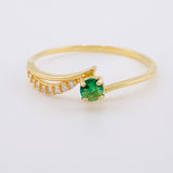Ring Pave Band 0.95g / T5 1/2 Yellow Gold 18K
